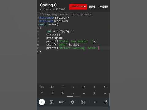 #29 write a program in c to swap two numbers using pointers & function ...