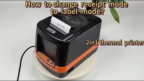 How to change receipt mode to label mode | HOIN 2in1 thermal printer