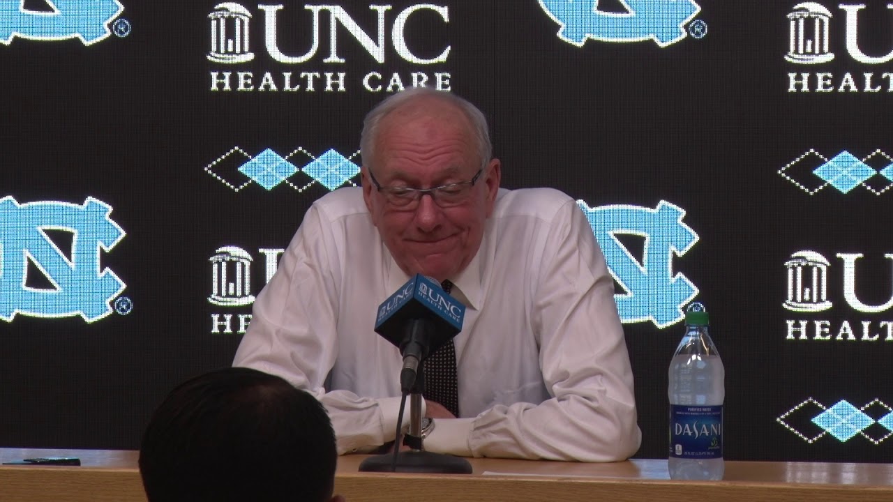 Jim Boeheim Postgame at North Carolina
