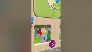 A monkey puzzle game for kids لعبة بازل للأطفال