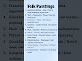 Folk paintings| ssc cgl | ntpc