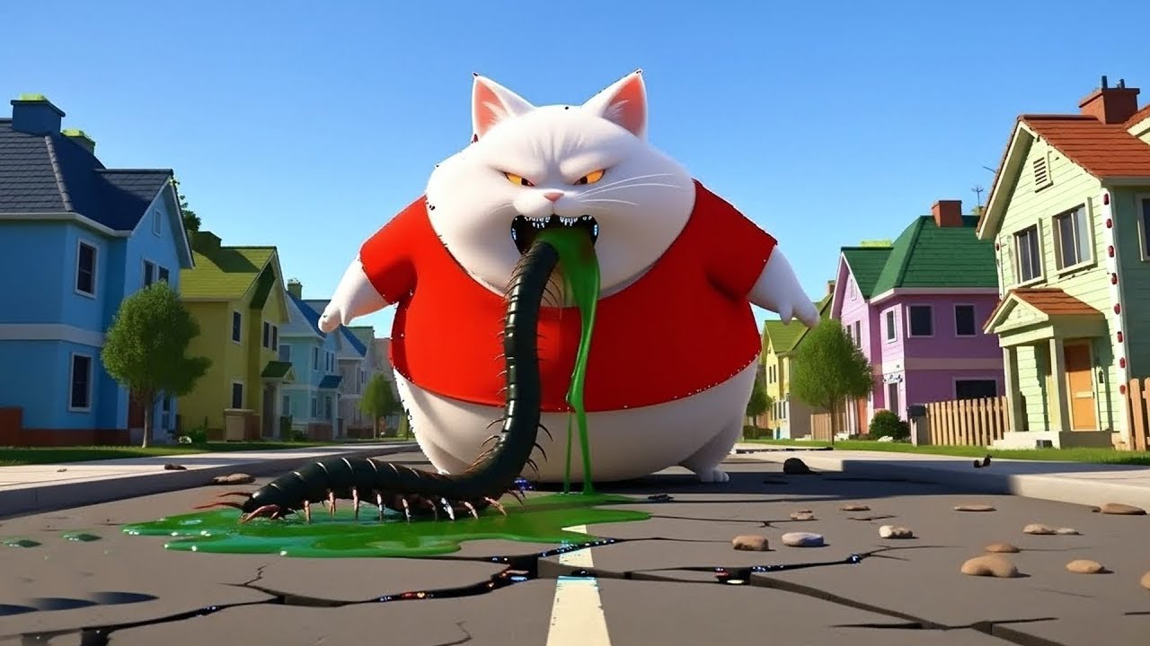 😾✨AI Cat Story: The Kitten Was Attacked by Insects While Sleeping 