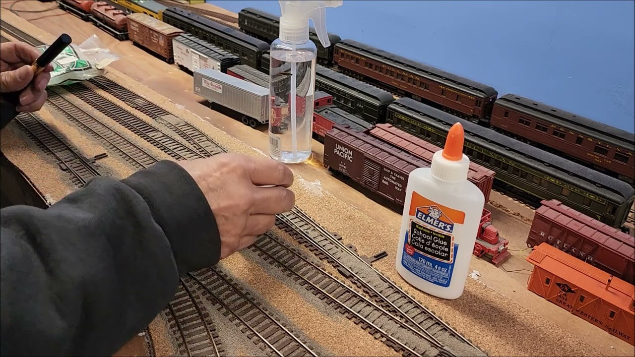 How I Ballast Ho Scale track on My Great Western Railroad layout