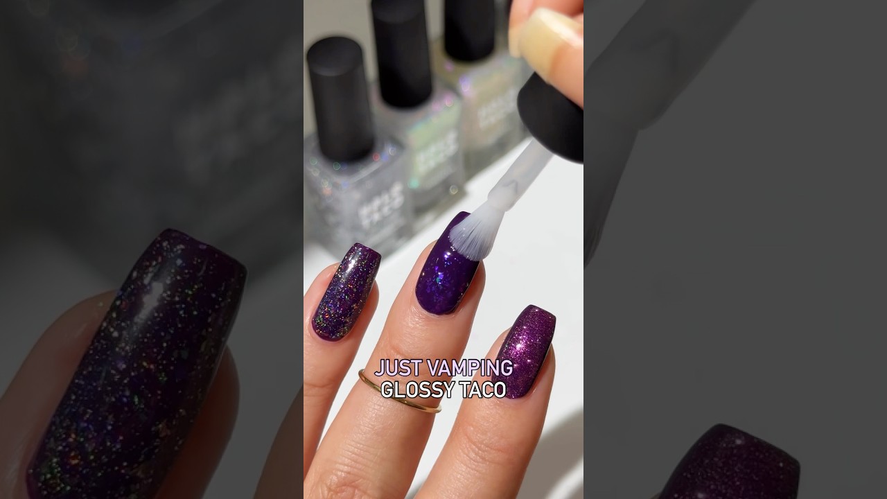 Which purple combo wins?💜😈 NEW Just Vamping + Holo Taco combos💅