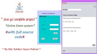 Java gui complete project Online Exam system or java gui project or java gui part-3