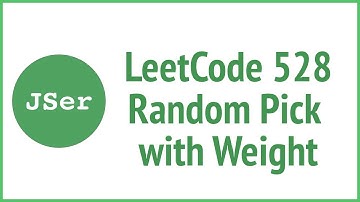 LeetCode 528. Random Pick with Weight | JSer - JavaScript & Algorithm