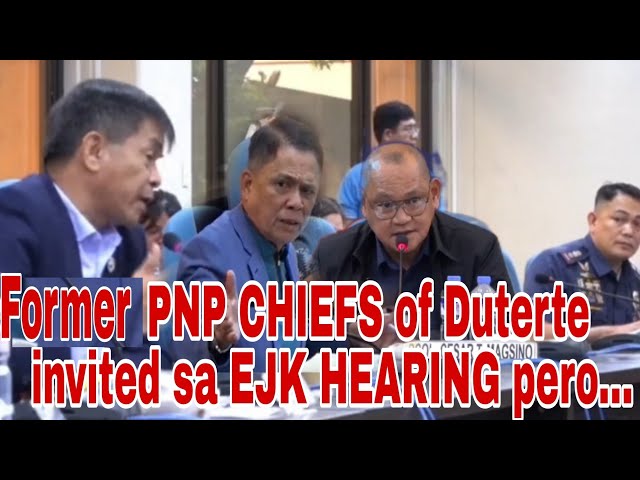 Former PNP Chiefs of Duterte Administration invited sa hearing...pero class=