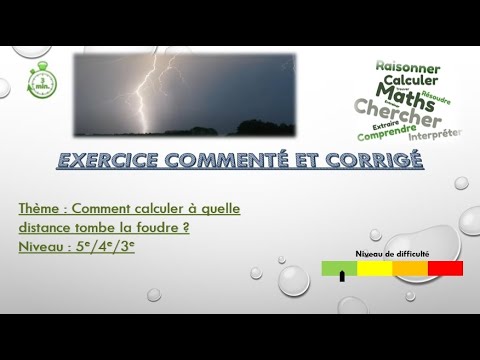 Vidéo: Comment calculer la distance de la foudre : 4 étapes (avec photos)