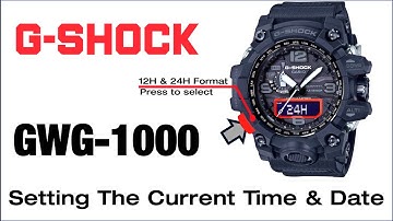 GWG-1000 G-Shock Module 5463 How to Set Time, Date, Home City, DST,24H Format, Light Time - TUTORIAL
