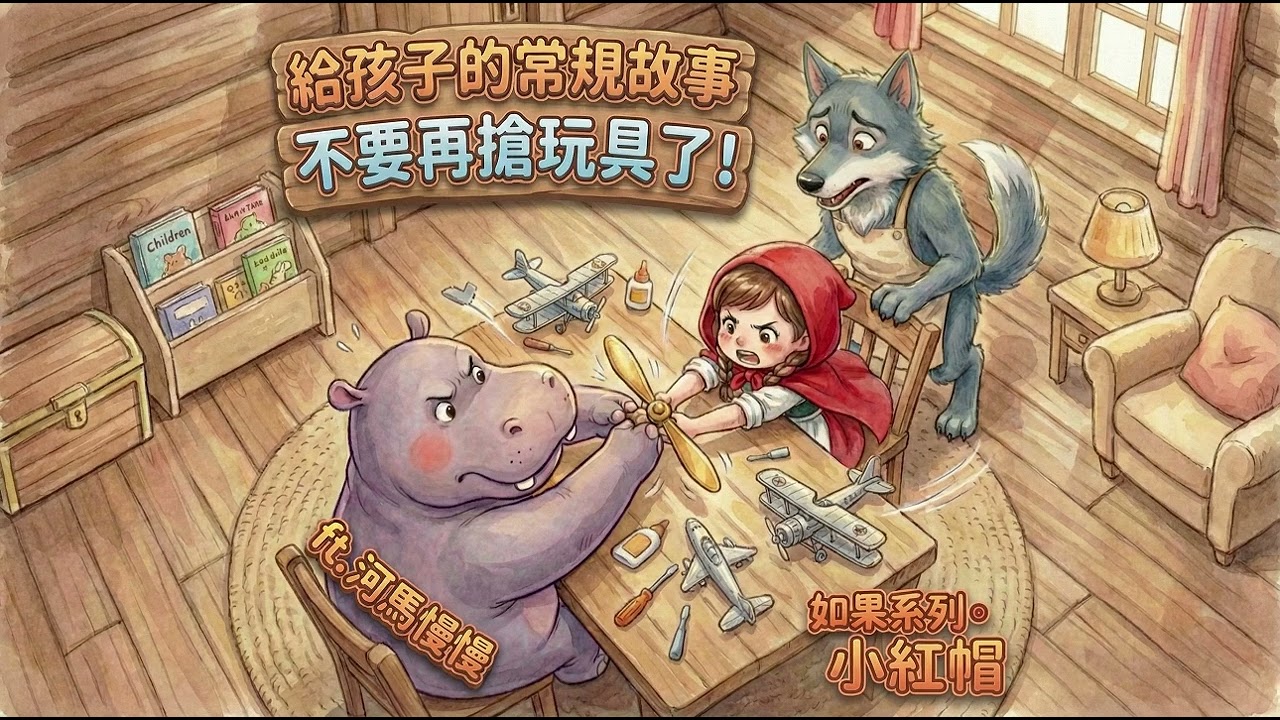 【如果系列。小紅帽 EP10】小紅帽搶玩具了？河馬慢慢的心碎時刻｜教孩子「眼看、嘴問、耐心等」｜幫助孩子養成收拾好習慣