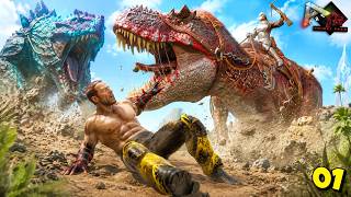 Surviving Ark's Hardest Day 1 😭 Demonic Creatures Everywhere 🔥 : Ark Primal Chaos & Descended #1