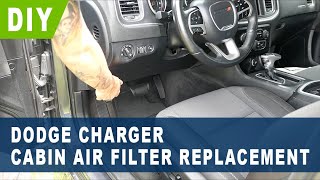 Dodge Charger Cabin Air Filter Replacement ( 2013 2014 2015 2016 2017 2018 2019 2020 2021 2022 )