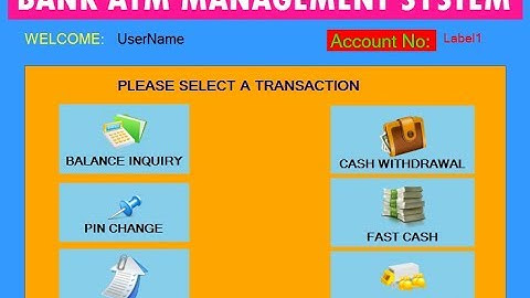 Banking ATM Management System Project in VB.NET Part 1
