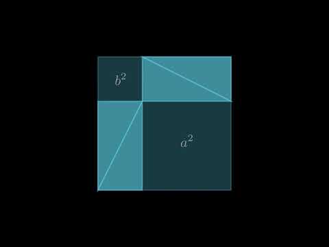 Pythagorean Proof animation in manim