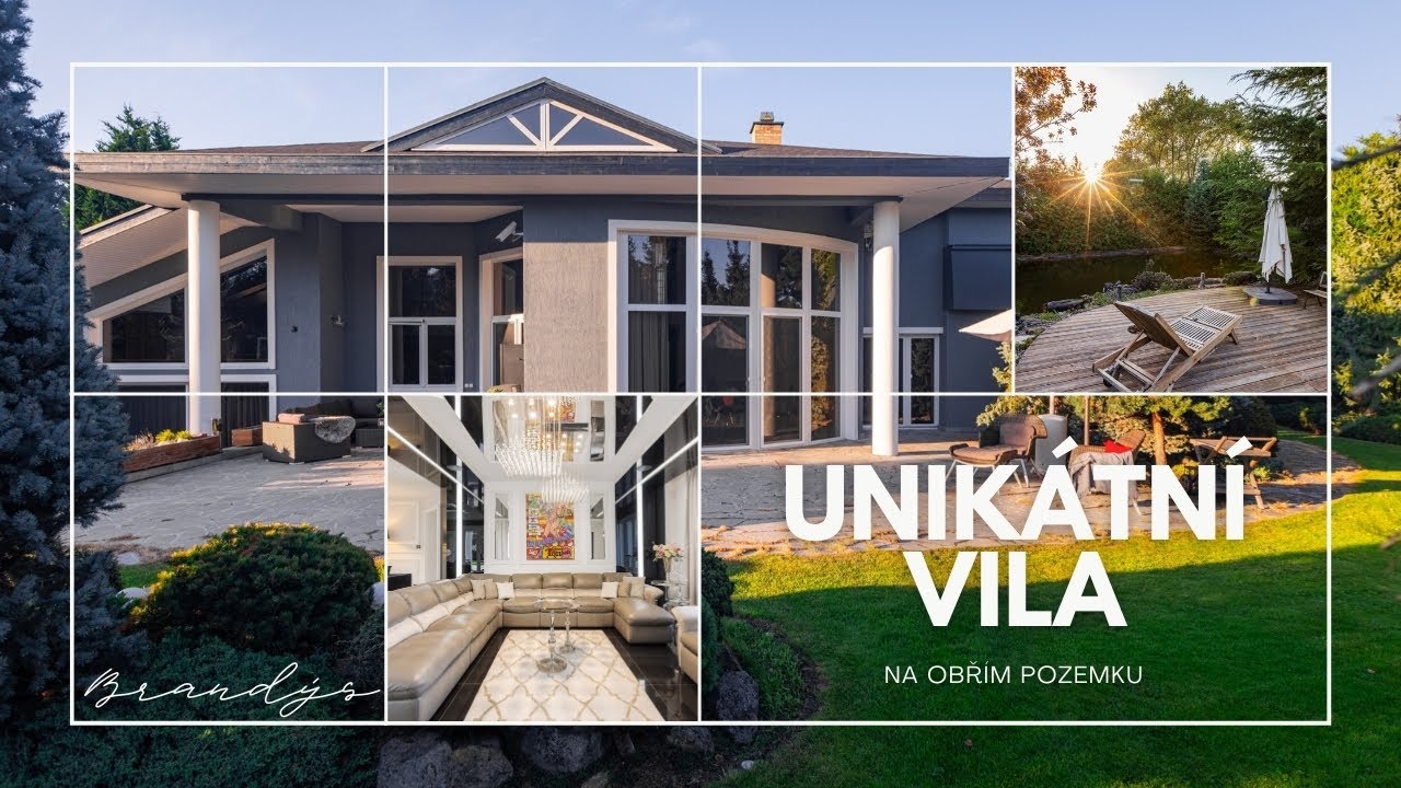 Unikátní vila v Brandýse s dokonalým pozemkem