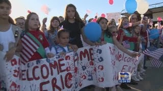 Injured soldier welcomed home