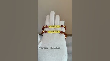 Customized Rudraksh Rakhi 👦. #gifts #youtube #shorts #rakshabandhan #rakshabandhanspecial #viral