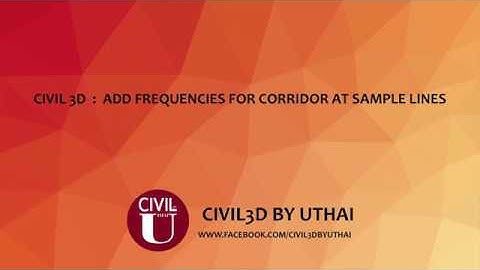 Civil 3D : V3Tools Add Frequencies for Corridor at Sample Lines
