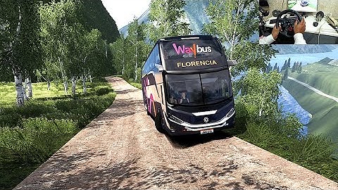WAY Bus Driving on the World’s Most Narrow Off-Road – FAIL to Climb the Steep Mountain! | ATS 1.57