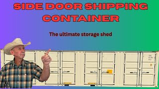 Side door, 40' shipping container. The best option for your tools and equipment.