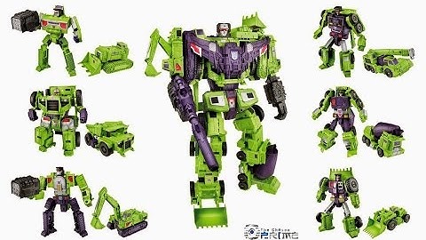 Transformers. Combiner Wars (Devastator), Prt 2/6), Bonecrusher Review.