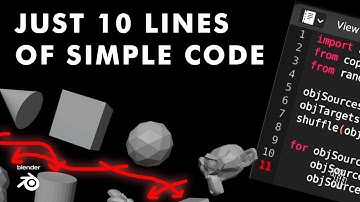 Shuffle Objects With a Simple Script - Blender Tutorial