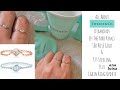 TIFFANY DIAMONDS BY THE YARD RINGS 18K ROSE GOLD & 925 STERLING SILVER / ANA LUISA CHAIN RING UPDATE