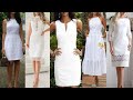 VESTIDOS BONITOS Y SENCILLOS DE MODA 2022 DE COLOR BLANCO /VESTIDOS DE COLOR BLANCO MODERNOS BONITOS