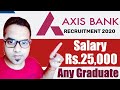 Axis Bank Job Mela 2020 - Latest Job Notification 2020 - Axis Bank Recruitment 2020 - Online Jobs