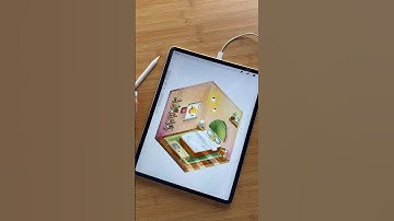 Procreate Isometric Art #procreatebrushes #procreatetutorial