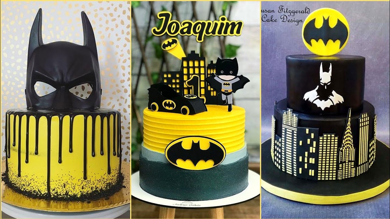 Batman birthday cake ideas for baby boy - kids birthday cakes - YouTube