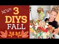 🎃NEW 3 DIY FALL/THANKSGIVING/CHRISTMAS DECOR CRAFTS!! 🎃 I Love Fall ep 25 Olivia's Romantic Home DIY