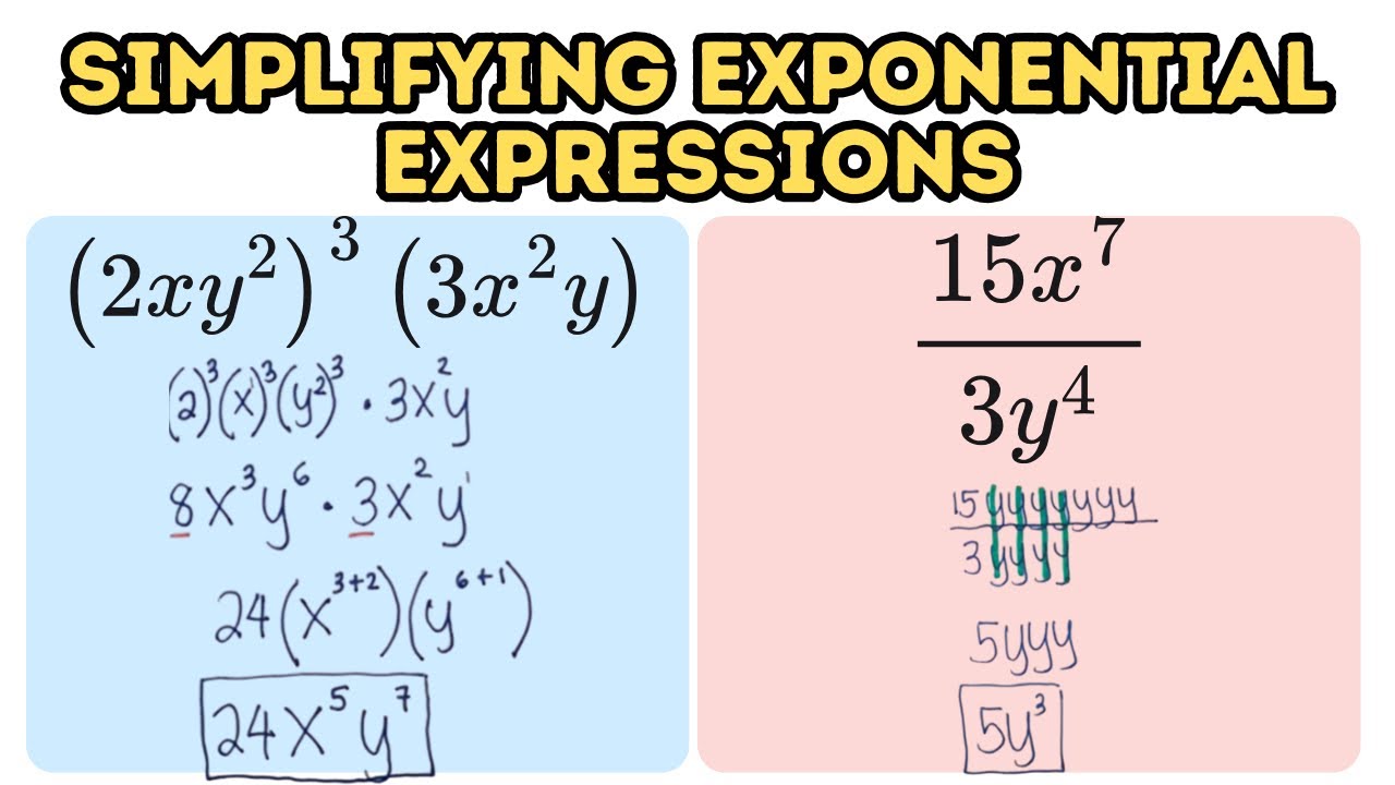 Simplify Expressions Using Properties of Exponents (Part 1)
