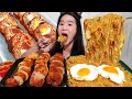 First Time Trying EMBOTIDO! Filipino Food: Pancit Bihon, Kikiam Sausage - Pinoy Food Mukbang ASMR