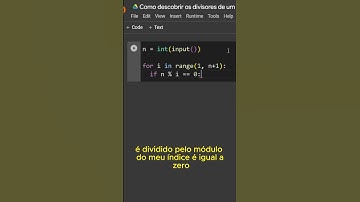 Python - Como descobrir os divisores de um número #python  #tutorial #programação #pythontutorial