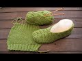 Следки для новичков спицами 🌵 Knitted slippers for beginners