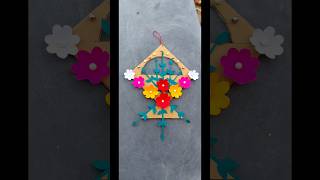 Quick Easy Pepar Wall Hanging Craft Idea's/🌸🌻#craft #wallhanging #viral #viralshorts #youtubeshorts