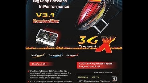 3GX 3.1 - ALIGN - Update Firmware and software -Install