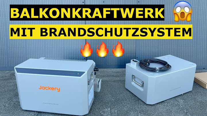 Balcony power plant with fire protection system? Jackery Homepower 2000 Ultra dynamic electricity...