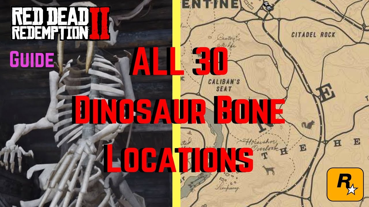 finding dinosaur bones red dead redemption 2