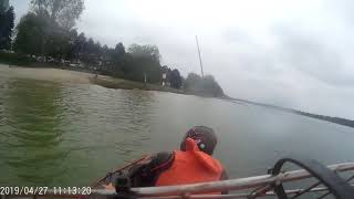 Hovercraft Training weisswasser 2019 onboard