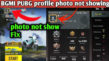 Bgmi/Pubg profile photo not showing problem fix ll profile photo not show ll how to fix Pubg Bgmi