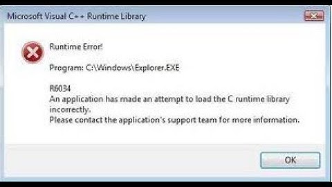 การแก้ไข: Visual C++ Runtime Error R6034 ใน Windows 11/10