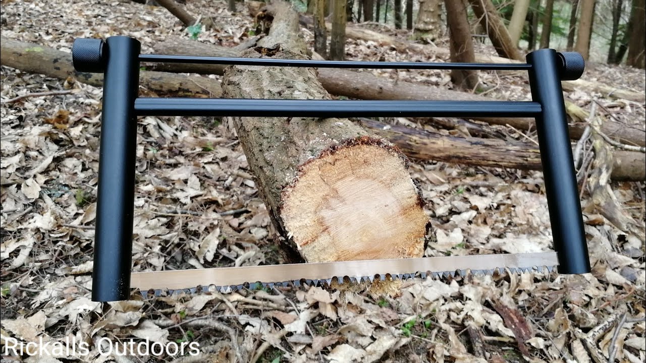 This Bushcraft Bow Saw Folds Up into Its Own Handles