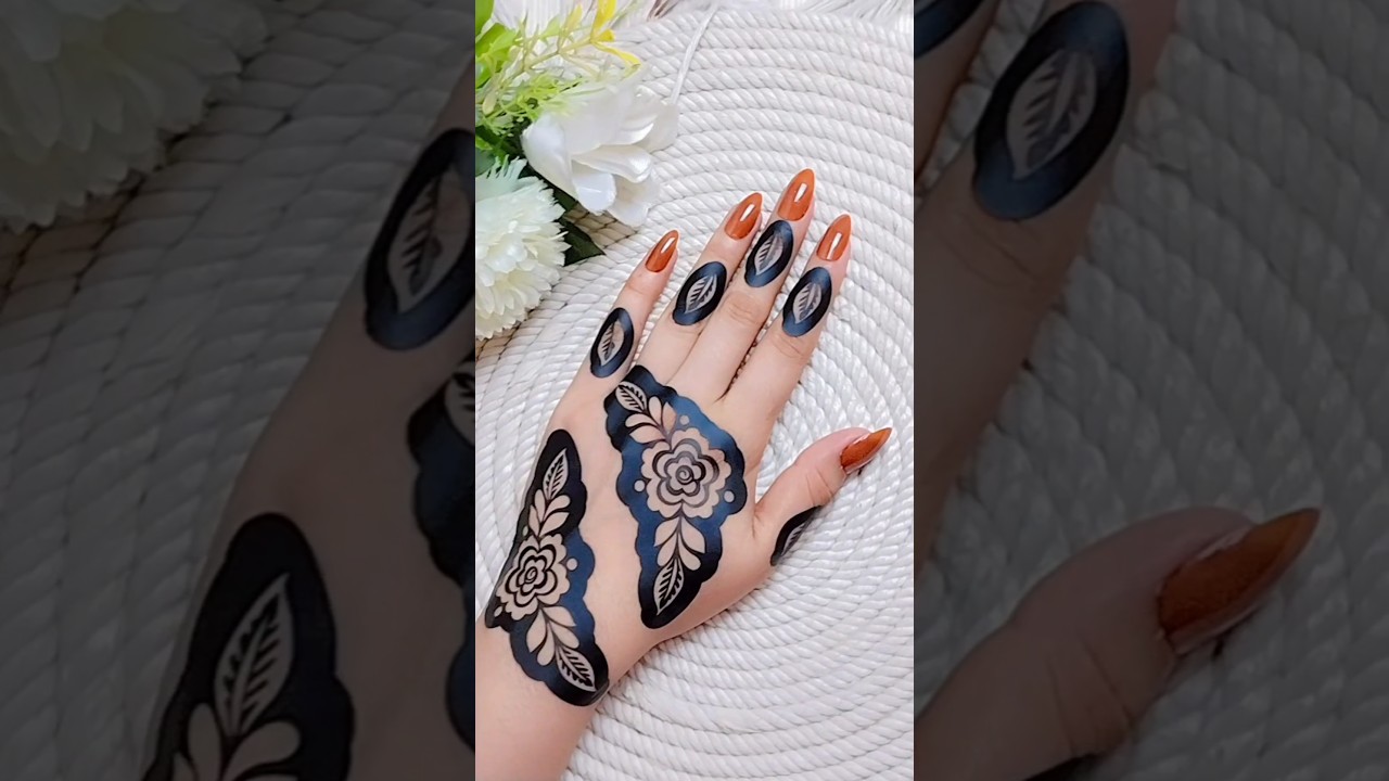 beautiful sticker mehndi design #shorts