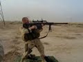 Shoulder firing the M107 Barrett