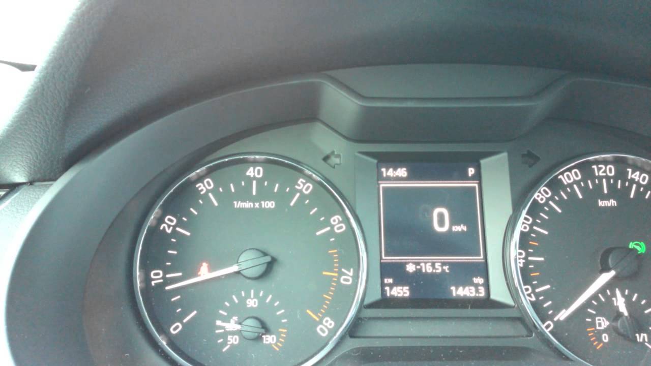 Спидометр skoda superb 1. Запуск в мороз 1. 1. Температура масла caxa. 4 tsi прогрев двигателя зимой karok.