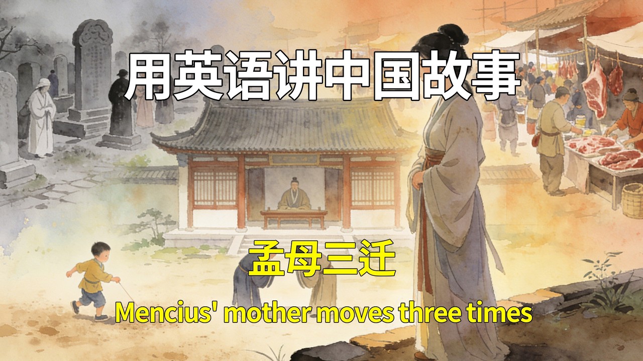 《孟母三迁》用英语讲中国故事 ｜母语法自然形成英语耳，听说读能力全提升 #英语听力 #英语演讲 #英语启蒙 #英语 #听故事学英语 - YouTube