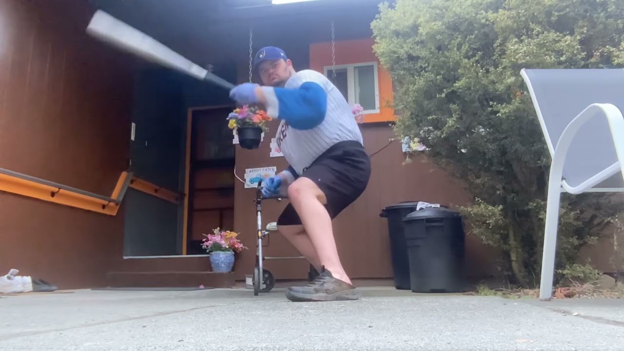 Me Impersonating Jeff Bagwell’s Batting Stance (For 