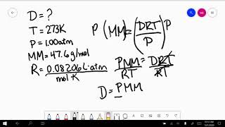 Gas Density Practice Problems 2020